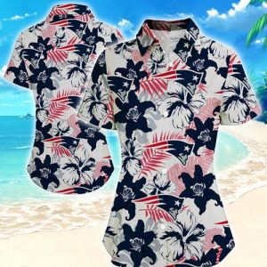New England Patriots Women Hawaiian Shirt Summer Button Up