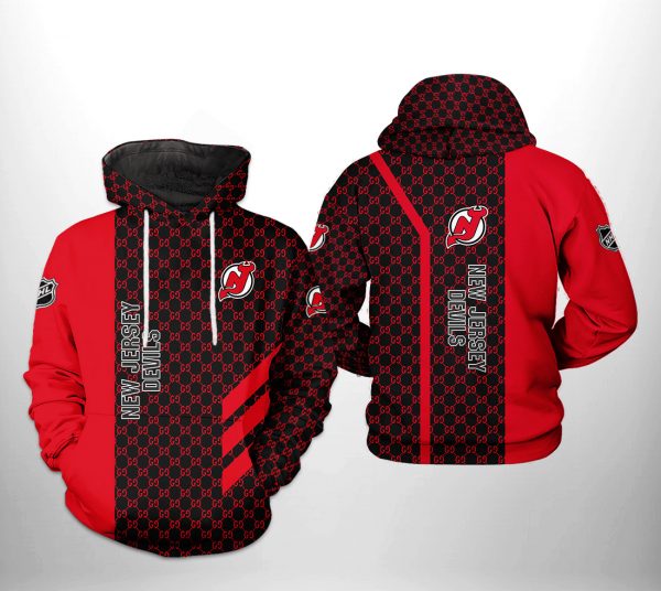 New Jersey Devils NHL 3D Printed Hoodie/Zipper Hoodie