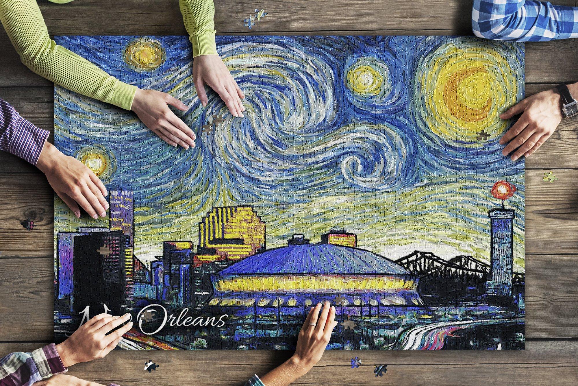 New Orleans, Louisiana Starry Night Jigsaw Puzzle Set New Orleans, Louisiana Starry Night Jigsaw Puzzle Set