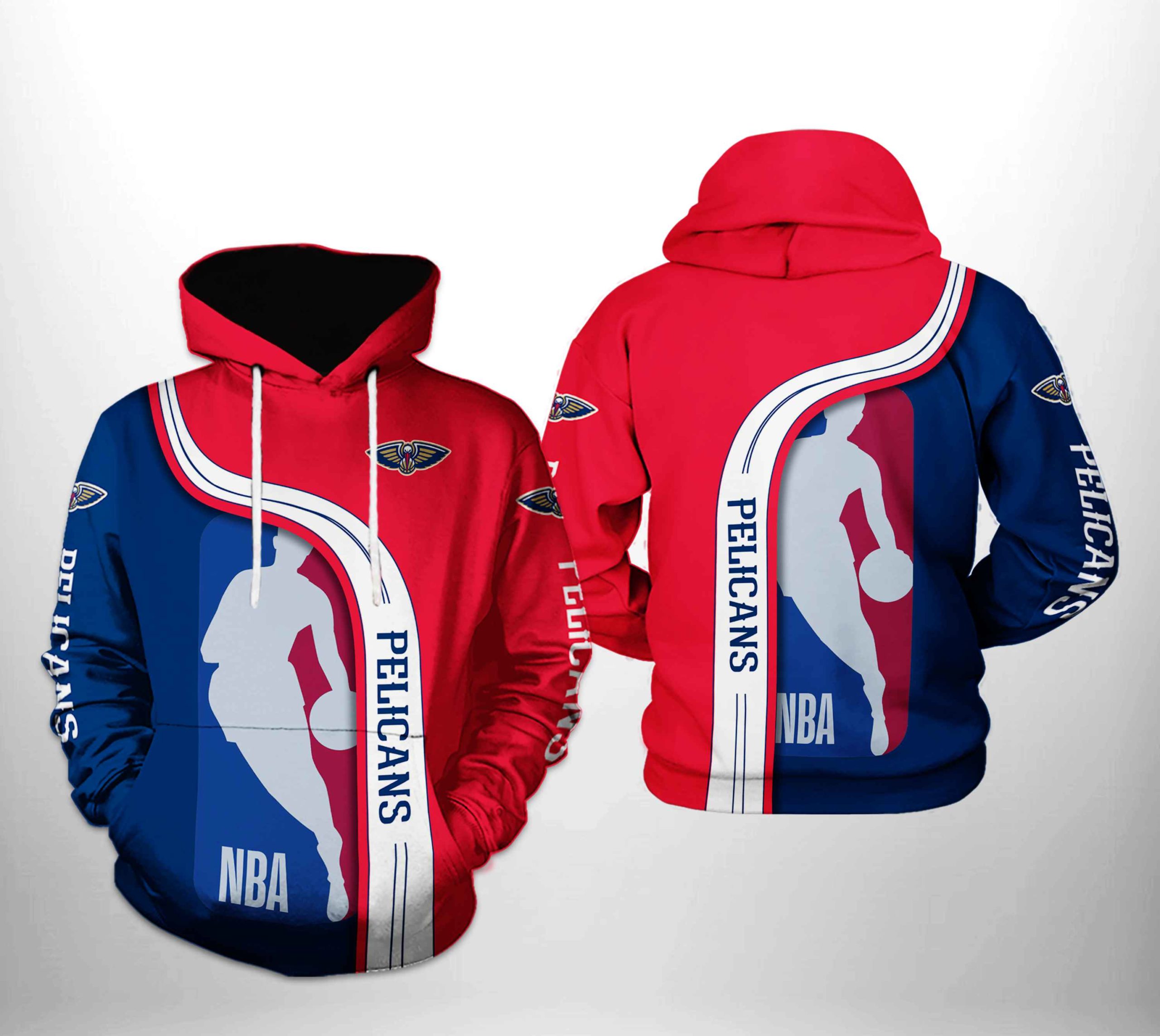 New Orleans Pelicans NBA Team 3D Printed Hoodie/Zipper Hoodie New Orleans Pelicans NBA Team 3D Printed Hoodie/Zipper Hoodie
