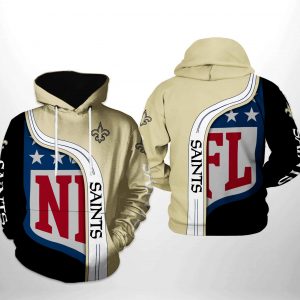 New Orleans Saints NFL Team 3D Printed Hoodie/Zipper Hoodie