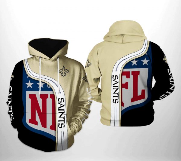 New Orleans Saints NFL Team 3D Printed Hoodie/Zipper Hoodie