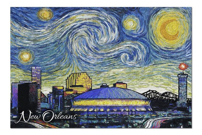 New Orleans The Starry Night Jigsaw Puzzle Set New Orleans The Starry Night Jigsaw Puzzle Set