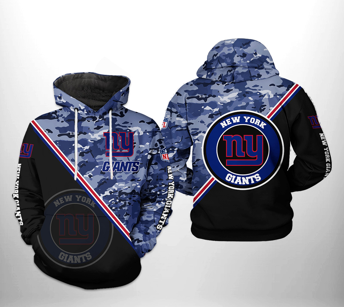 New York Giants NFL Camo Team 3D Printed Hoodie/Zipper Hoodie New York Giants NFL Camo Team 3D Printed Hoodie/Zipper Hoodie