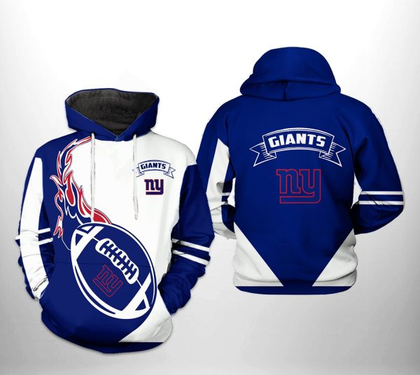 New York Giants NFL Classic 3D Printed Hoodie/Zipper Hoodie