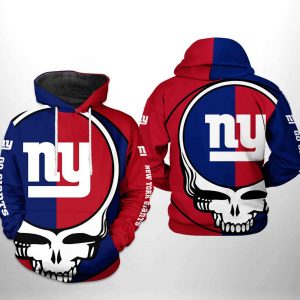 New York Giants NFL Grateful Dead 3D Printed Hoodie/Zipper Hoodie