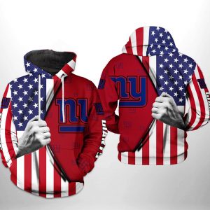 New York Giants NFL US Flag Team 3D Printed Hoodie/Zipper Hoodie