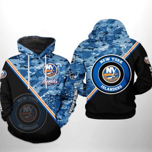 New York Islanders NHL Camo Team 3D Printed Hoodie/Zipper Hoodie