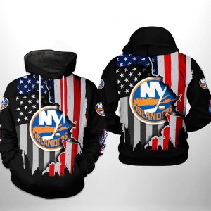 New York Islanders NHL US FLag Team 3D Printed Hoodie/Zipper Hoodie