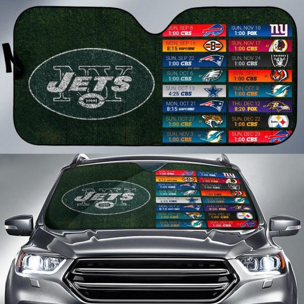 New York Jets Car Auto Sun Shade