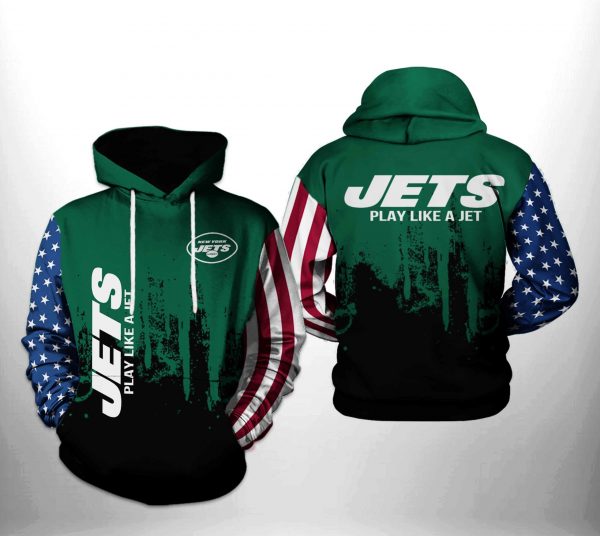 New York Jets NFL Team US 3D Printed Hoodie/Zipper Hoodie