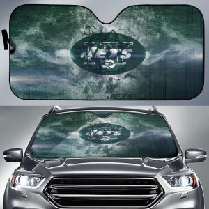 New York Jets Rock Background Car Auto Sun Shade