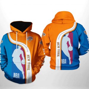 New York Knicks NBA Team 3D Printed Hoodie/Zipper Hoodie