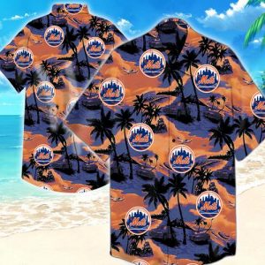 New York Mets Hawaiian Shirt Summer Button Up