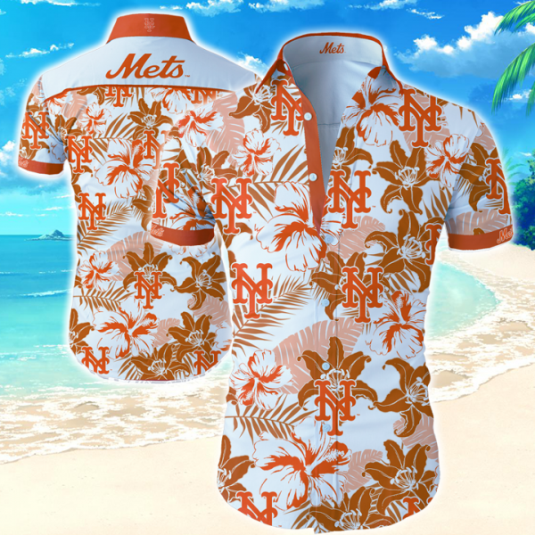 New York Mets Hawaiian Shirt Summer Button Up