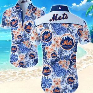 New York Mets Hawaiian Shirt Summer Button Up