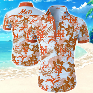 New York Mets Hawaiian Shirt Summer Button Up