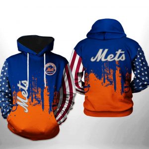 New York Mets MLB Team US 3D Printed Hoodie/Zipper Hoodie