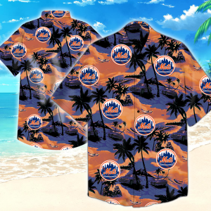 New York Mets Mlb Hawaiian Shirt Summer Button Up
