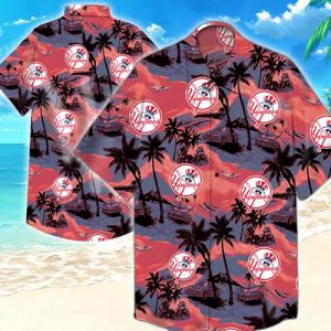 New York Yankees Hawaiian Shirt Summer Button Up