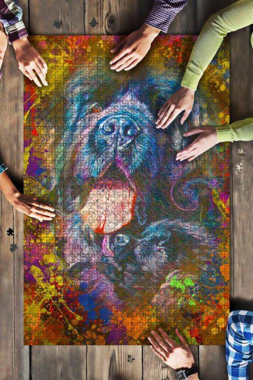 Newfoundlands Dog Colorful Jigsaw Puzzle Set Newfoundlands Dog Colorful Jigsaw Puzzle Set