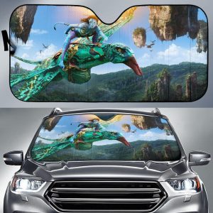 Neytiri Riding Her Ikran Avatar Car Auto Sun Shade