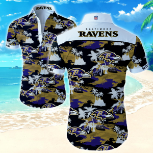 Nfl Baltimore Ravens Hawaiian Shirt Summer Button Up