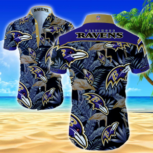 Nfl Baltimore Ravens Hawaiian Shirt Summer Button Up