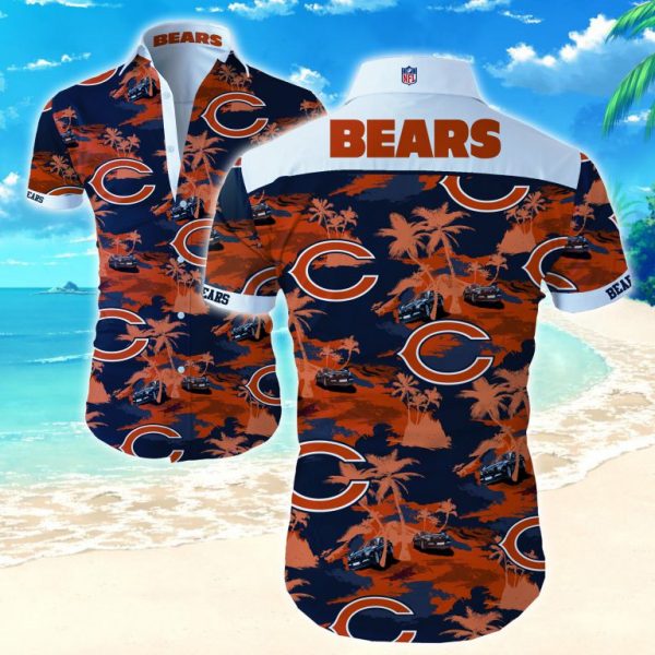 Nfl Chicago Bears Hawaiian Shirt Summer Button Up