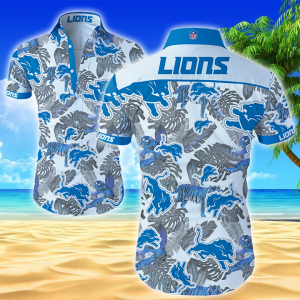 Nfl Detroit Lions Hawaiian Shirt Summer Button Up