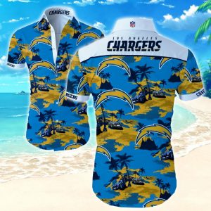 Nfl Los Angeles Chargers Hawaiian Shirt Summer Button Up