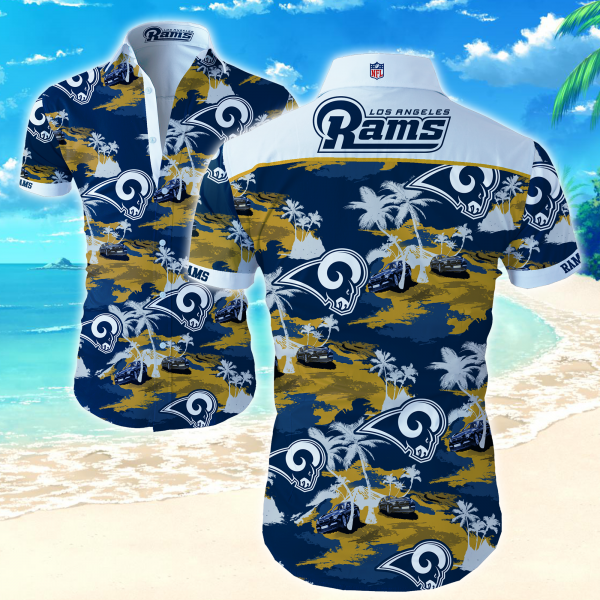 Nfl Los Angeles Rams Hawaiian Shirt Summer Button Up