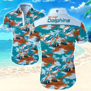 Nfl Miami Dolphins Hawaiian Shirt Summer Button Up