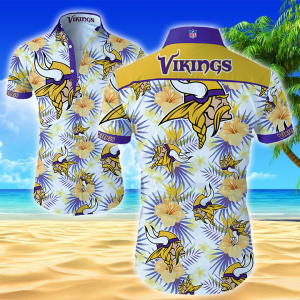 Nfl Minnesota Vikings Hawaiian Shirt Summer Button Up