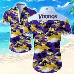 Nfl Minnesota Vikings Hawaiian Shirt Summer Button Up