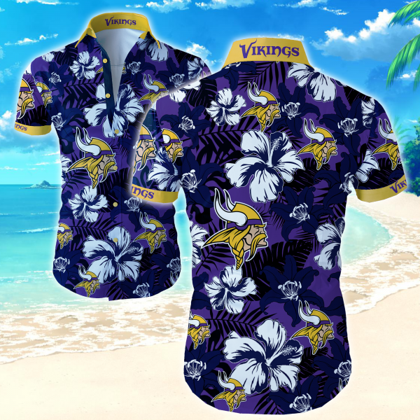 Nfl Minnesota Vikings Hawaiian Shirt Summer Button Up