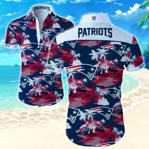 Nfl New England Patriots Hawaiian Shirt Summer Button Up