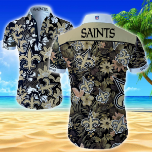 Nfl New Orleans Saints Hawaiian Shirt Summer Button Up