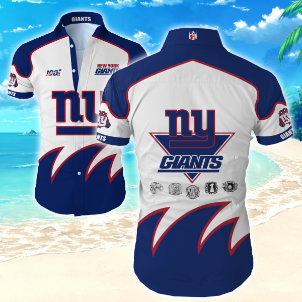 Nfl New York Giants Hawaiian Shirt Summer Button Up