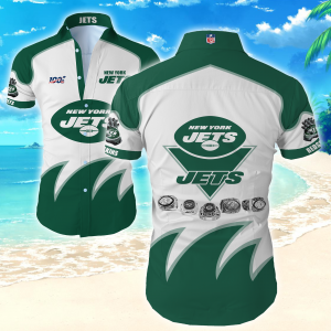 Nfl New York Jets Hawaiian Shirt Summer Button Up
