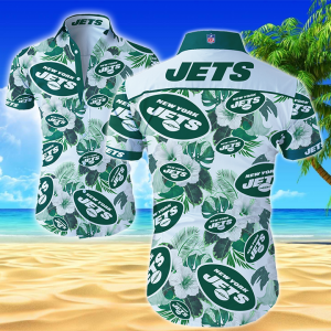 Nfl New York Jets Hawaiian Shirt Summer Button Up