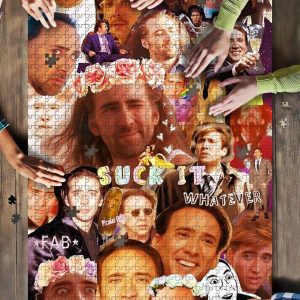 Nicolas Cage Collage Jigsaw Puzzle Set