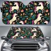 Night Floral Unicorn Car Auto Sun Shade