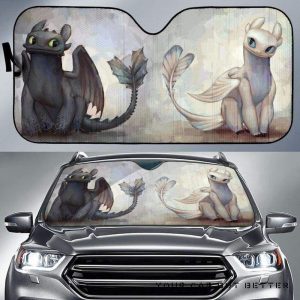 Night Fury And Light Fury Car Auto Sun Shade