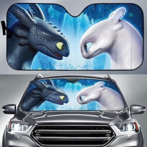 Night Fury And Light Fury Dragon Car Auto Sun Shade
