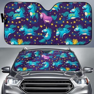 Night Star Unicorn Car Auto Sun Shade