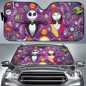 Nightmare Before Christmas Cartoon Car Auto Sun Shade