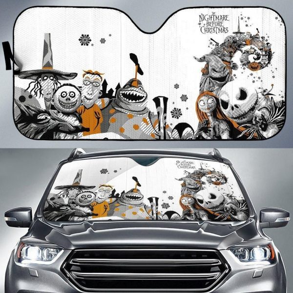 Nightmare Before Christmas Full Character Car Auto Sun Shade