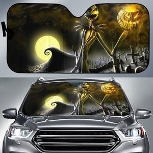 Nightmare Before Christmas In Disney Digital 3D V1 Car Auto Sun Shade