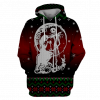Nightmare Before Christmas Jack Skellington And Sally Knitting Art 3D Printed Hoodie/Zipper Hoodie